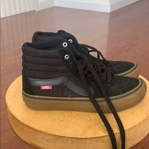 Vans hightop black Pro classics size 8 black